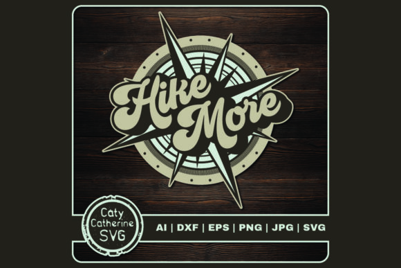 Hike More Quote with Compass: A Designer's Review