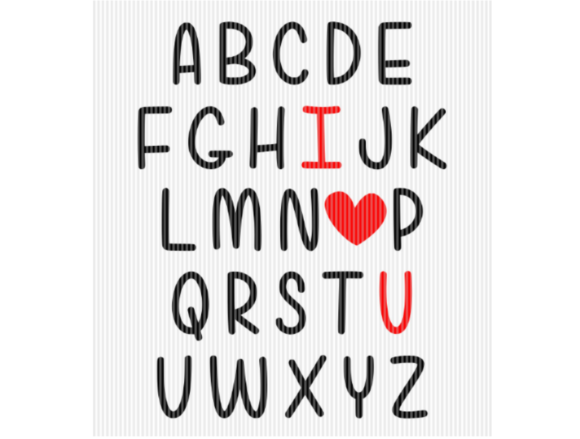 Review: I Love You Alphabet Valentine Love Quote for Embroidery