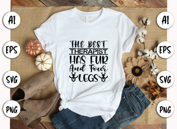 Review: The Best Therapist Has Fur SVG Quote
